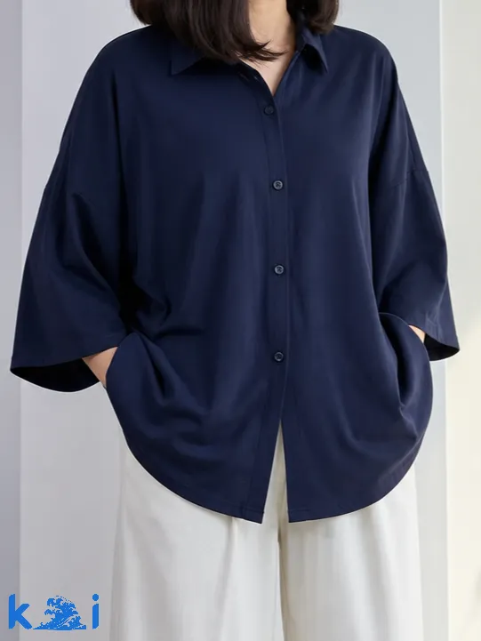 شومیز زنانه باکسی لینن پشت پاگون بیسیک 3 shomiz zanene linen 0