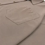شومیز زنانه سیلک باکسی تک جیب بیسیک