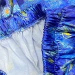 ست سه تیکه تاپ شورتک اسکرانچی ساتن