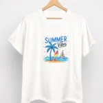 تیشرت سفید چاپی پک سامر Summer