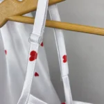 ست ساتن سه تیکه تاپ شورتک اسکرانچی زنانه - پک «دل»