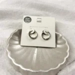 پک گوشواره زنانه وارداتی آب نقره مدل تابش